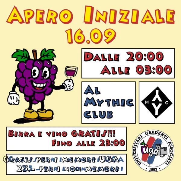 Apero iniziale — UGA Fribourg